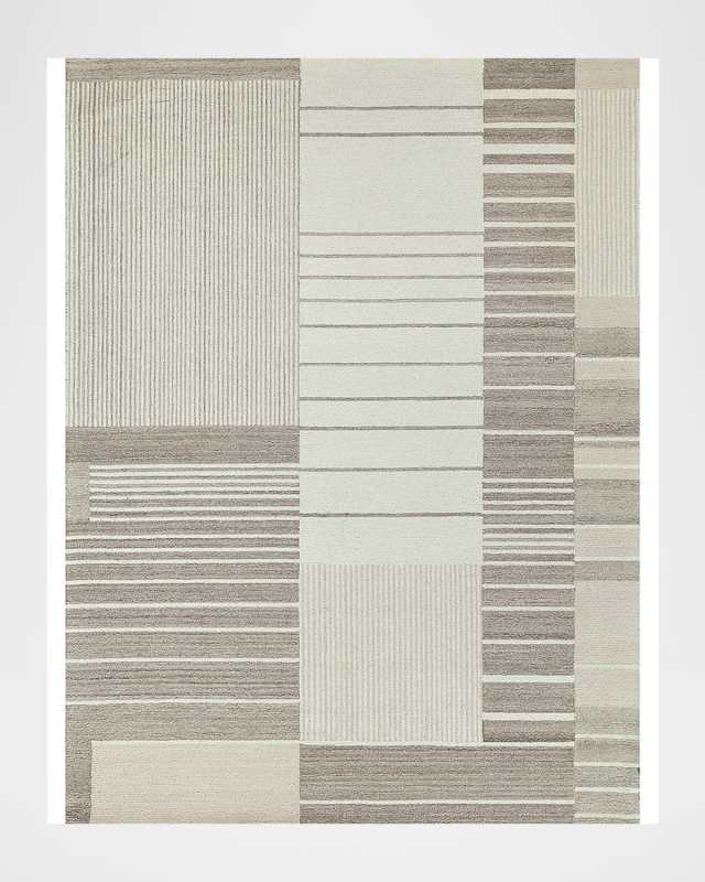 Castine Hand-Tufted Beige Rug, 8' x 10'